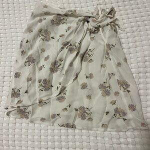 Floral Cream Skirt
